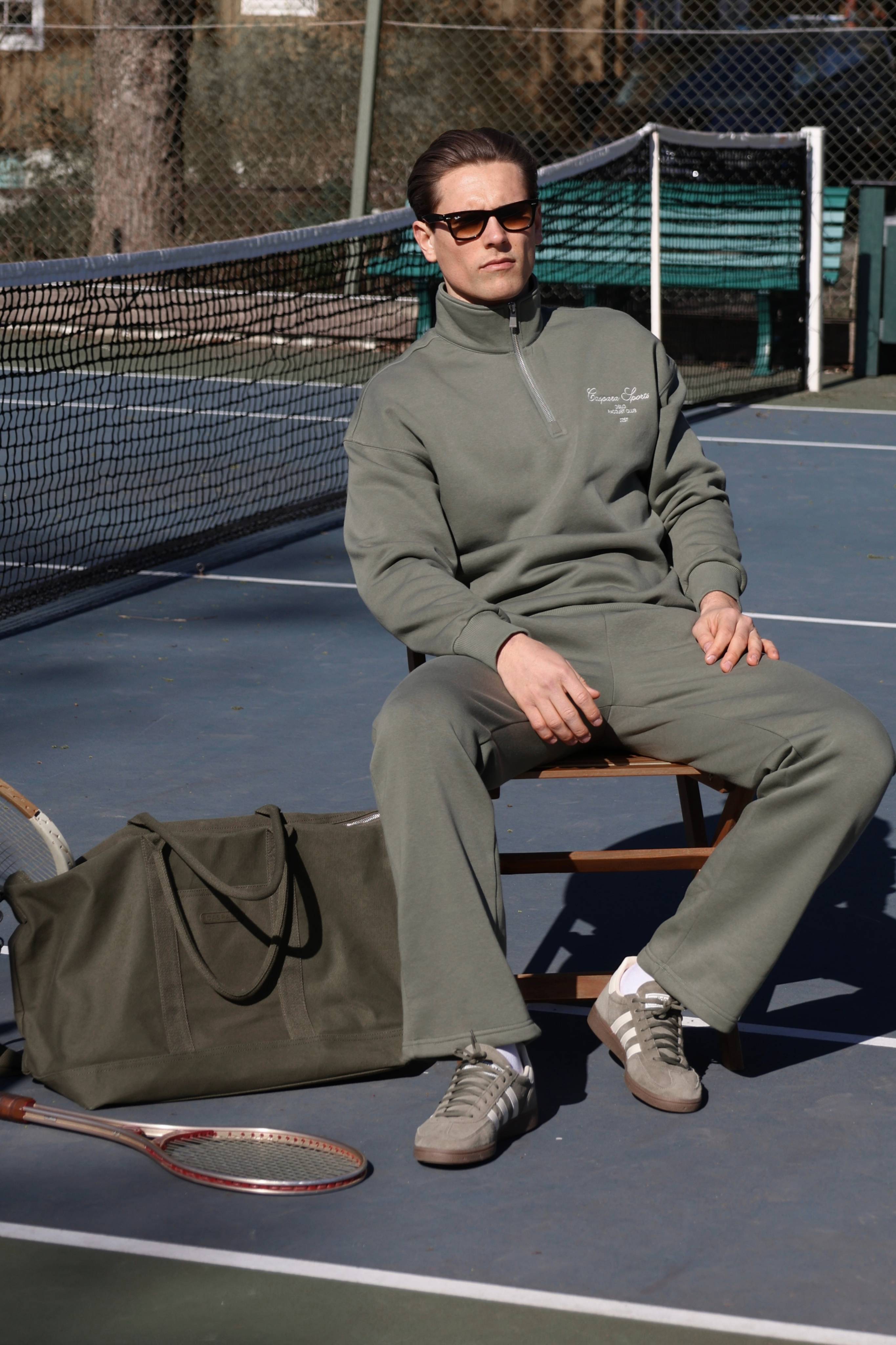 M. Raquet Club Half-Zip - Dark Green